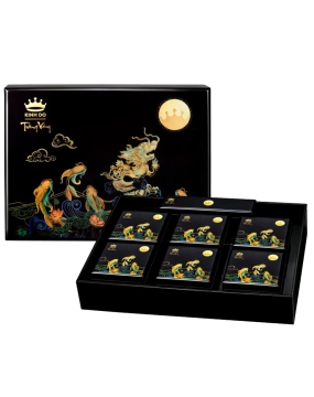Hộp Kinh Đô Trăng Vàng BLACK & GOLD Kim Cương Hộp Sơn Mài (KC)